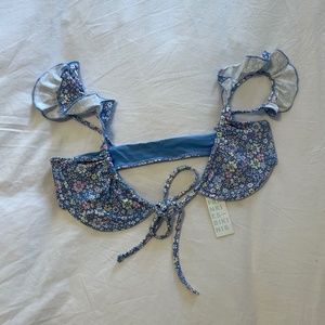 Frankies Bikinis Birdie Ruffle Bikini Top